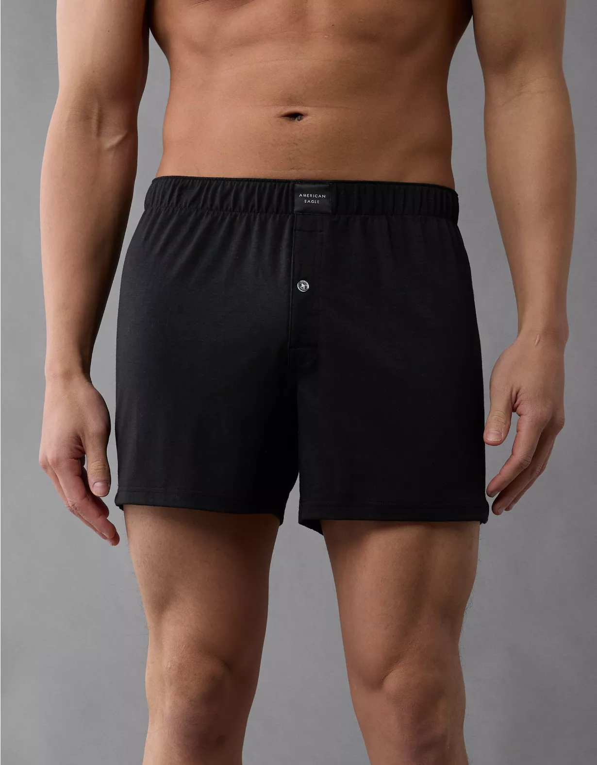 aeo AEO Men's Slim Knit Ultra Soft Boxer Short