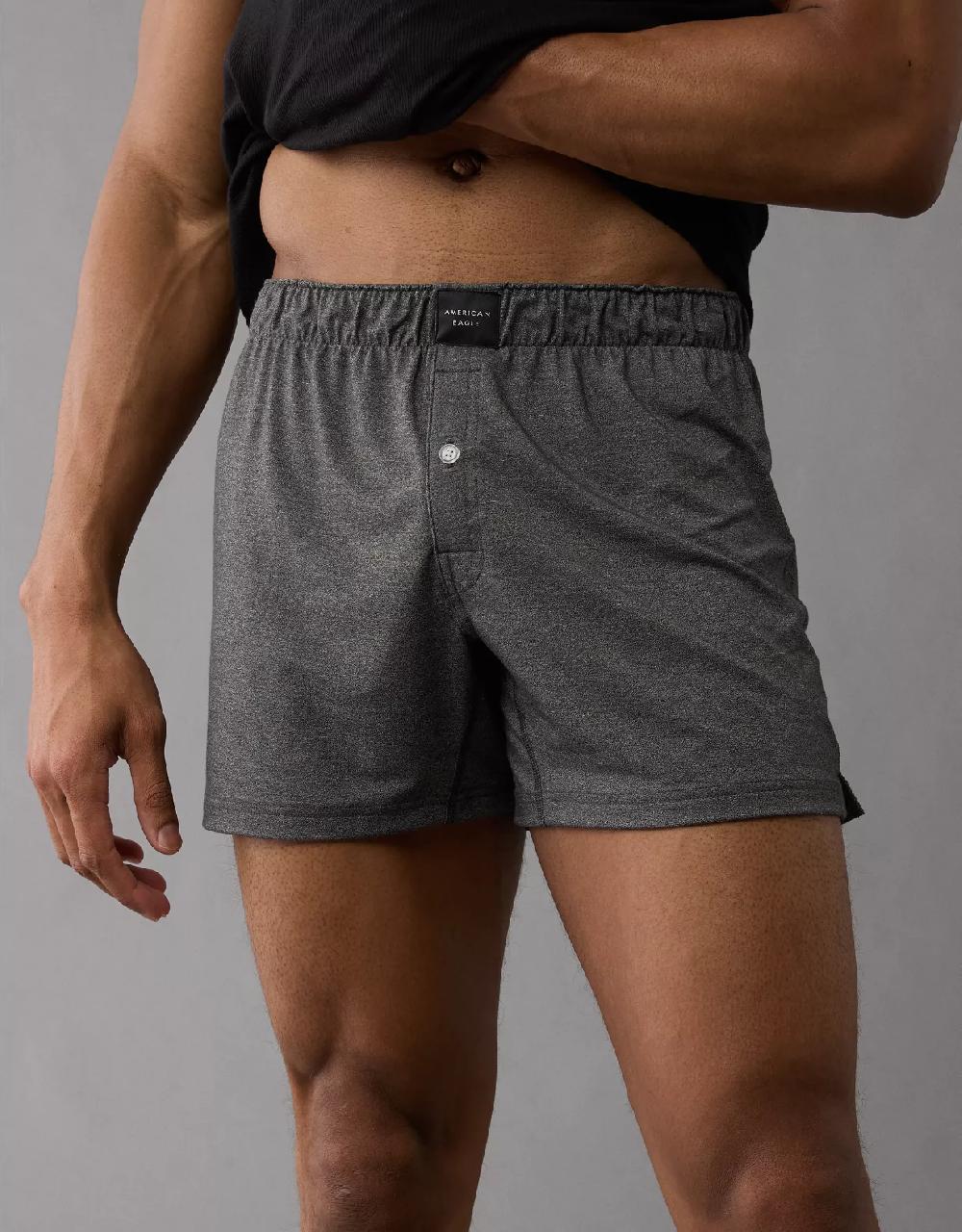aeo AEO Men's Slim Knit Ultra Soft Boxer Short
