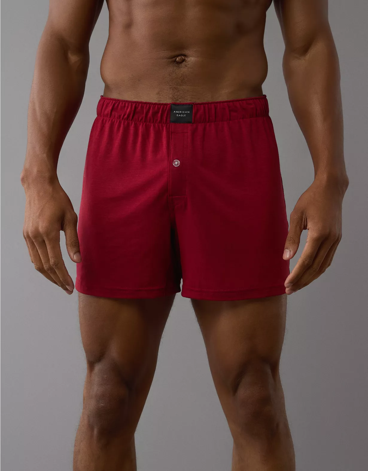 aeo AEO Men's Slim Knit Ultra Soft Boxer Short