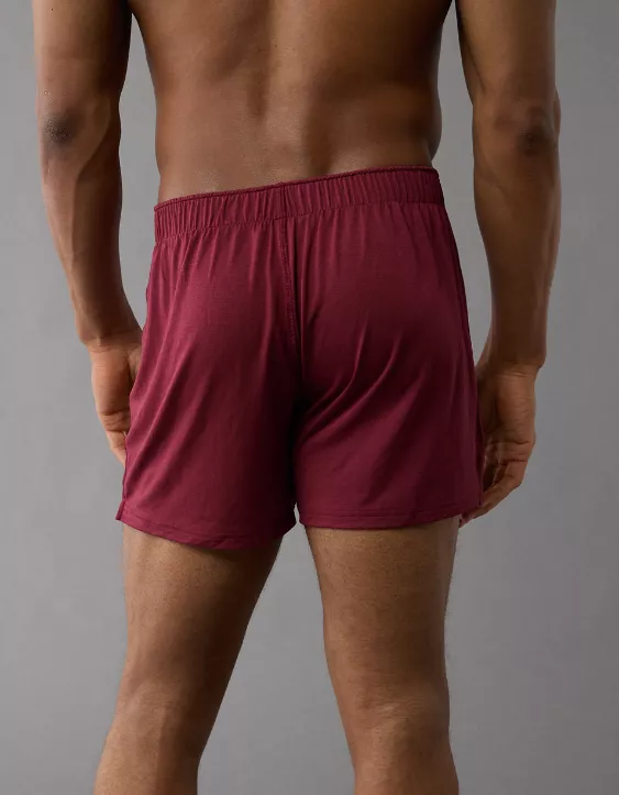 Aeo AEO Men's Slim Knit Ultra Soft Boxer Short