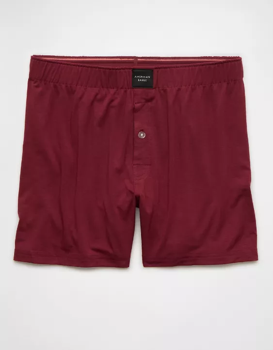 Aeo AEO Men's Slim Knit Ultra Soft Boxer Short