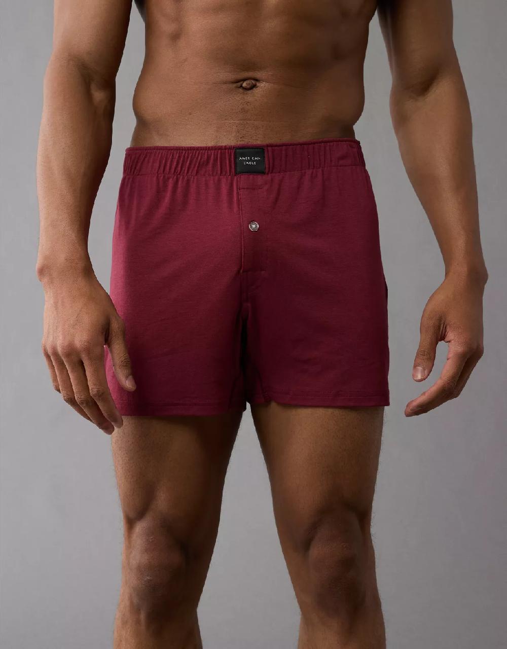 aeo AEO Men's Slim Knit Ultra Soft Boxer Short