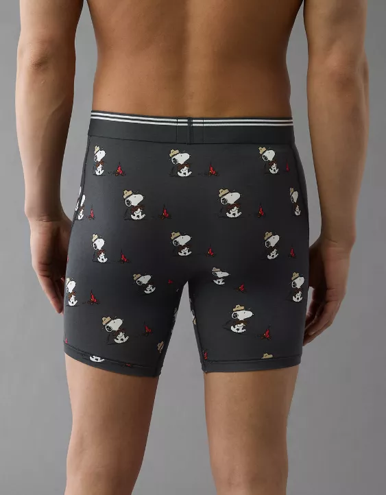 Aeo AEO Men's Snoopy Camp 6" Ultra Soft Boxer Brief