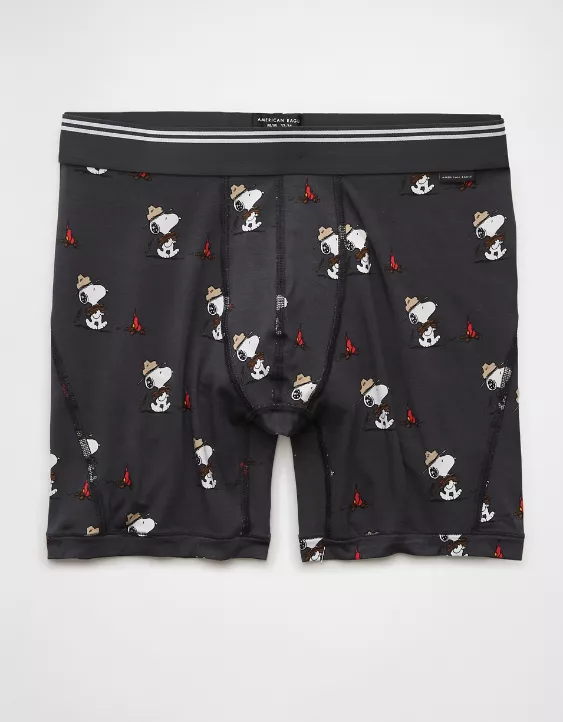 Aeo AEO Men's Snoopy Camp 6" Ultra Soft Boxer Brief