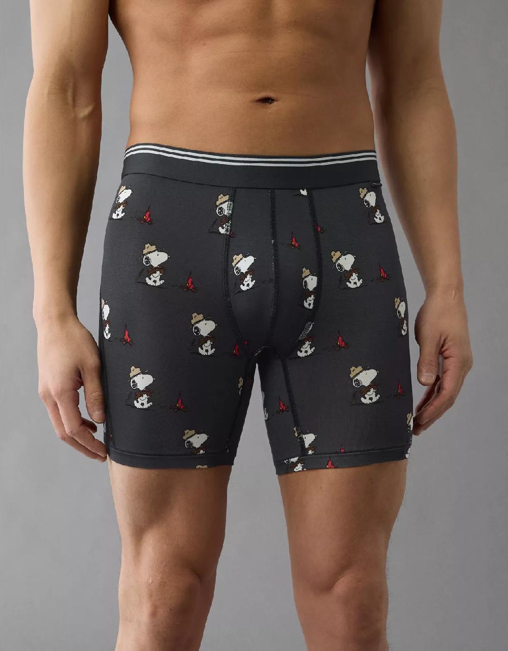 aeo AEO Men's Snoopy Camp 6" Ultra Soft Boxer Brief