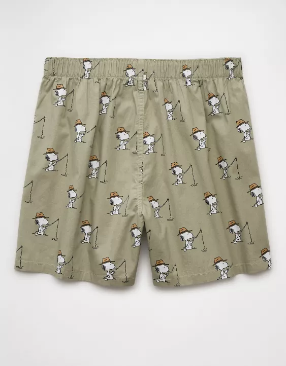 Aeo AEO Men's Snoopy Fishing Stretch Boxer Short