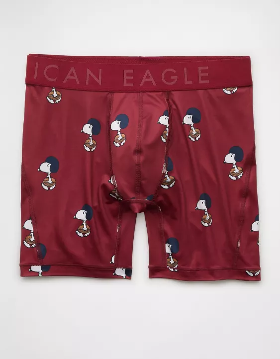 Aeo AEO Men's Snoopy Football 6" Flex Boxer Brief