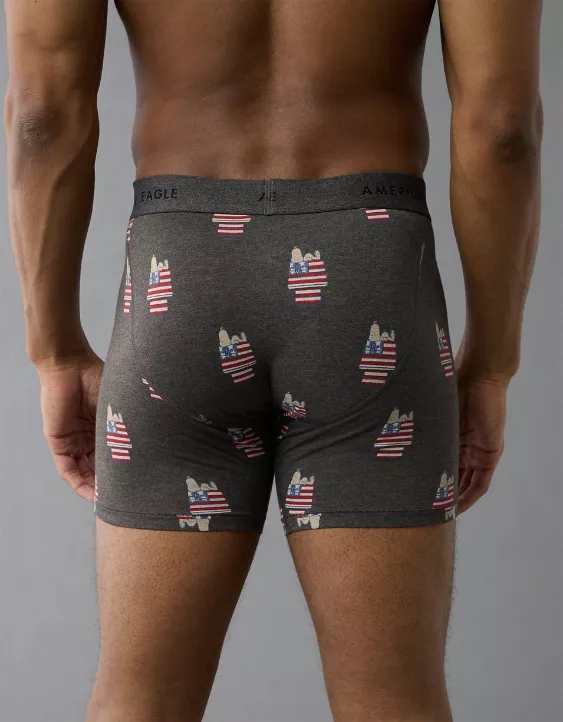 Aeo AEO Men's Snoopy USA 6" Classic Boxer Brief