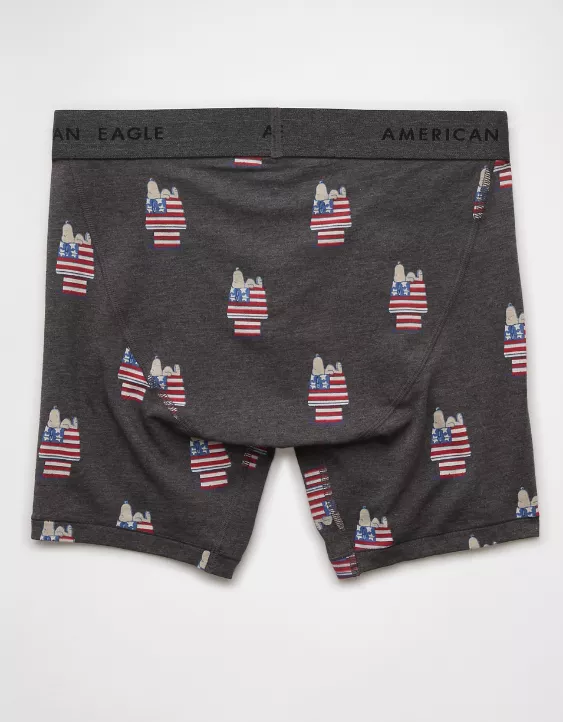 Aeo AEO Men's Snoopy USA 6" Classic Boxer Brief