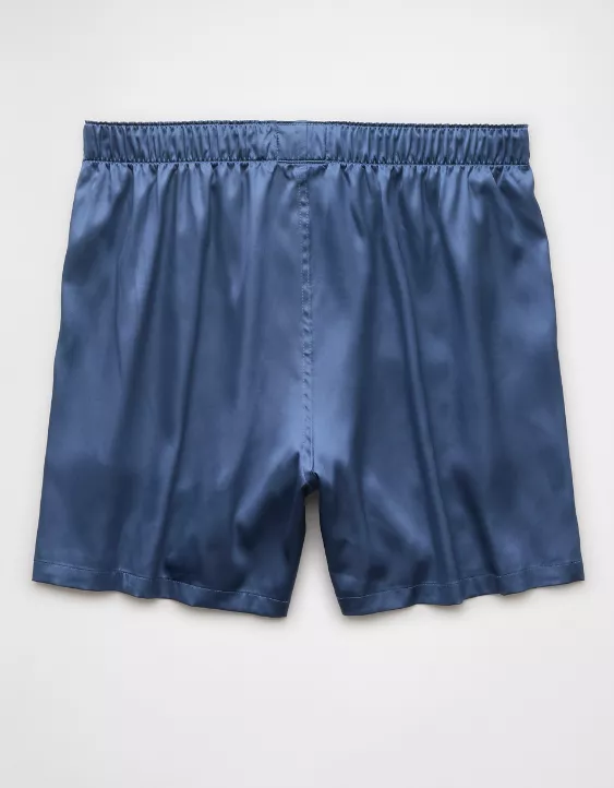 Aeo AEO Men's Solid Satin Pocket Boxer Short