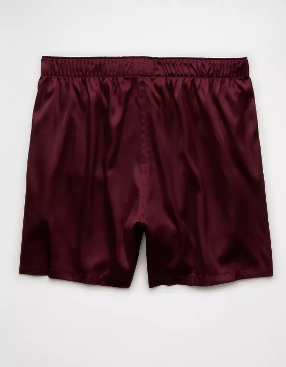 Aeo AEO Men's Solid Satin Pocket Boxer Short