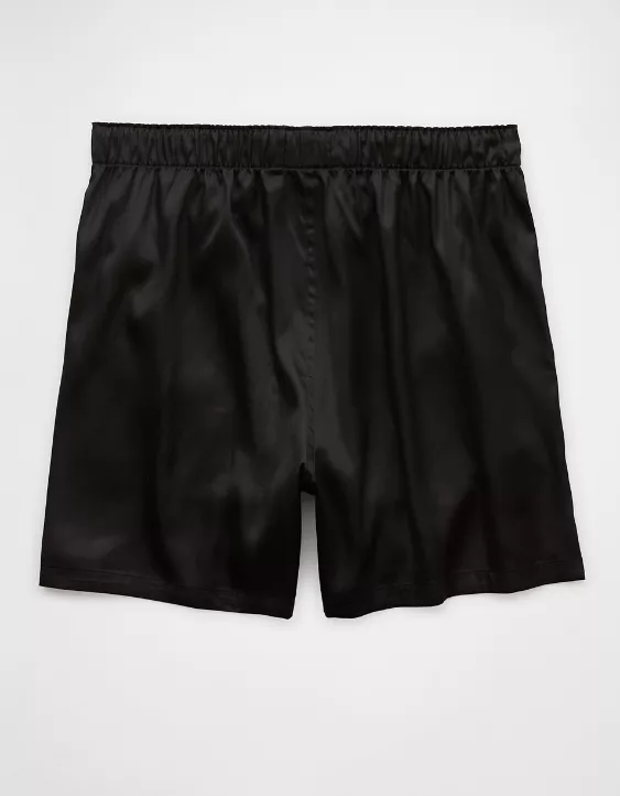 Aeo AEO Men's Solid Satin Pocket Boxer Short