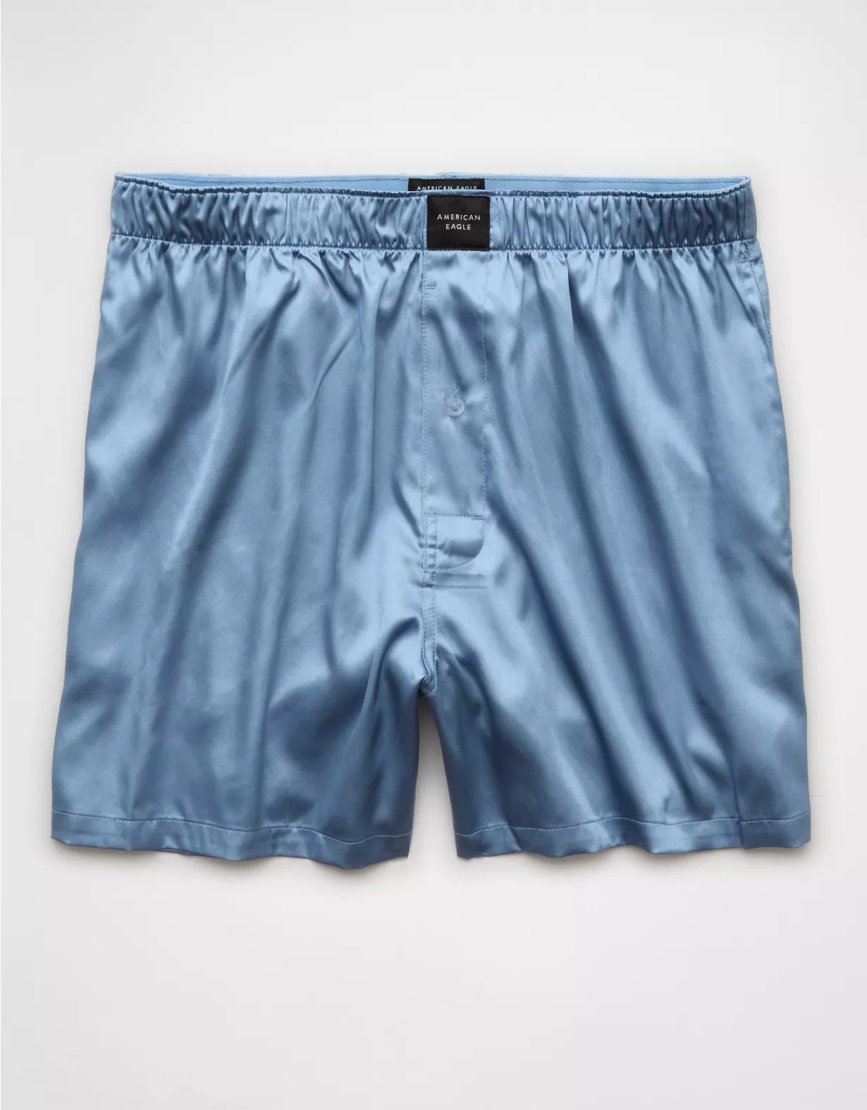 aeo AEO Men's Solid Satin Pocket Boxer Short