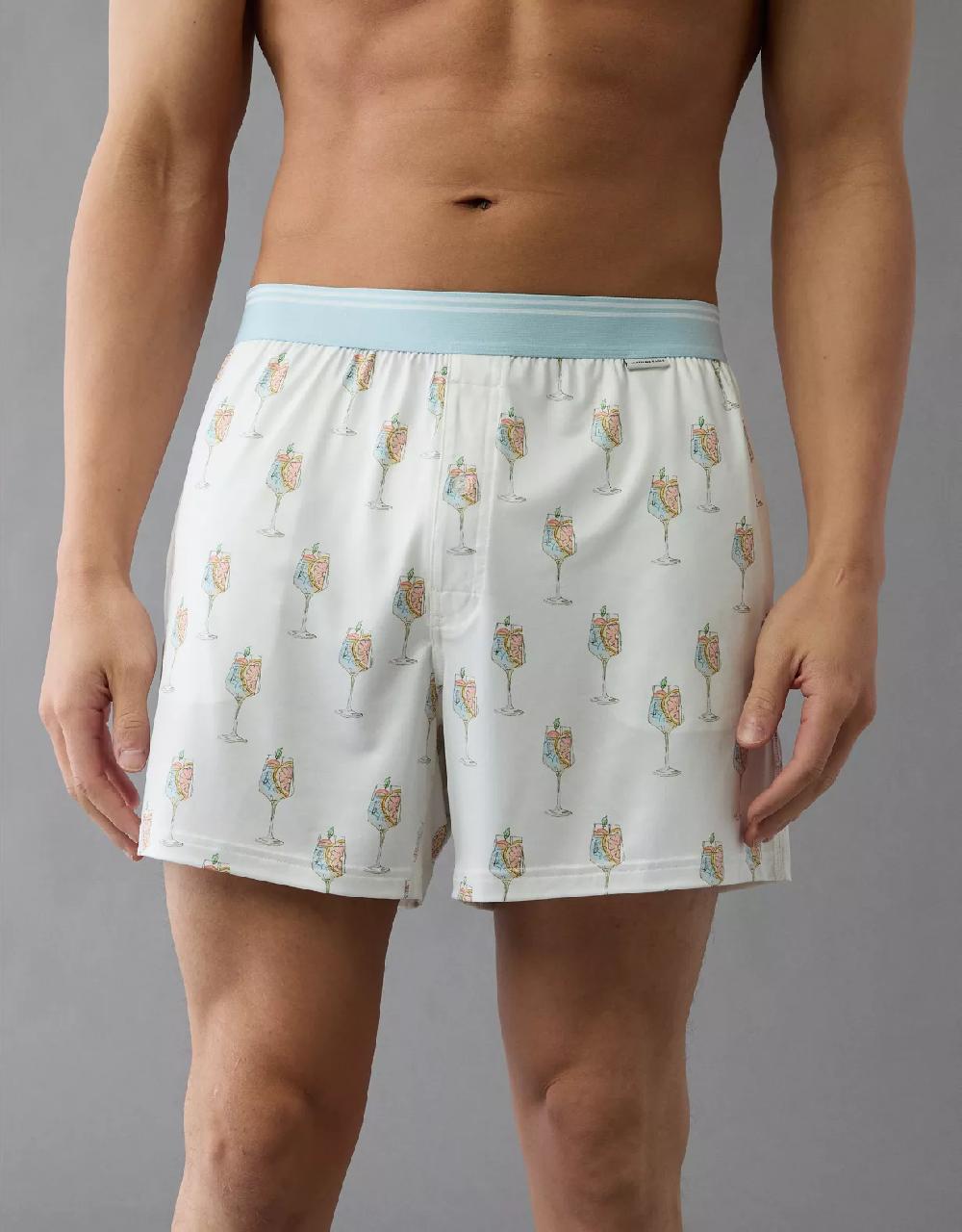aeo AEO Men's Spritz Ultra Soft Pocket Boxer Short