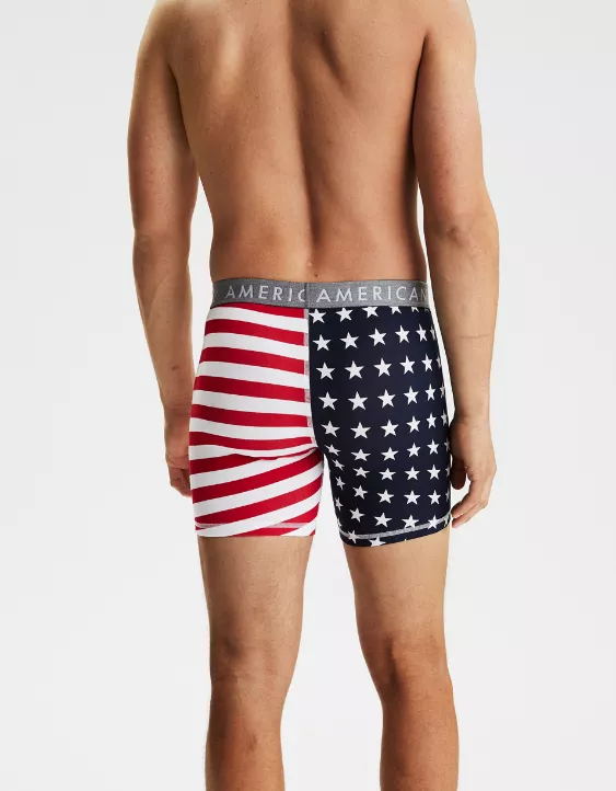 Aeo AEO Men's Stars + Stripes 6" Boxer Brief