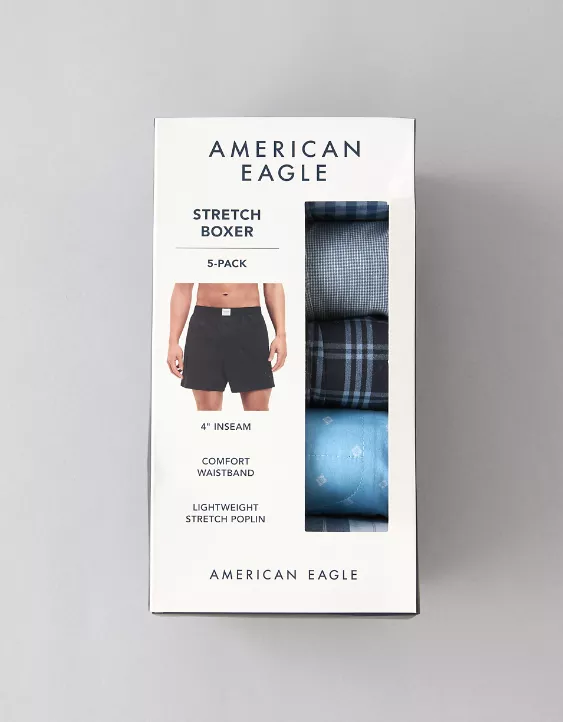 Aeo AEO Men's Stretch Boxer Short 5-Pack