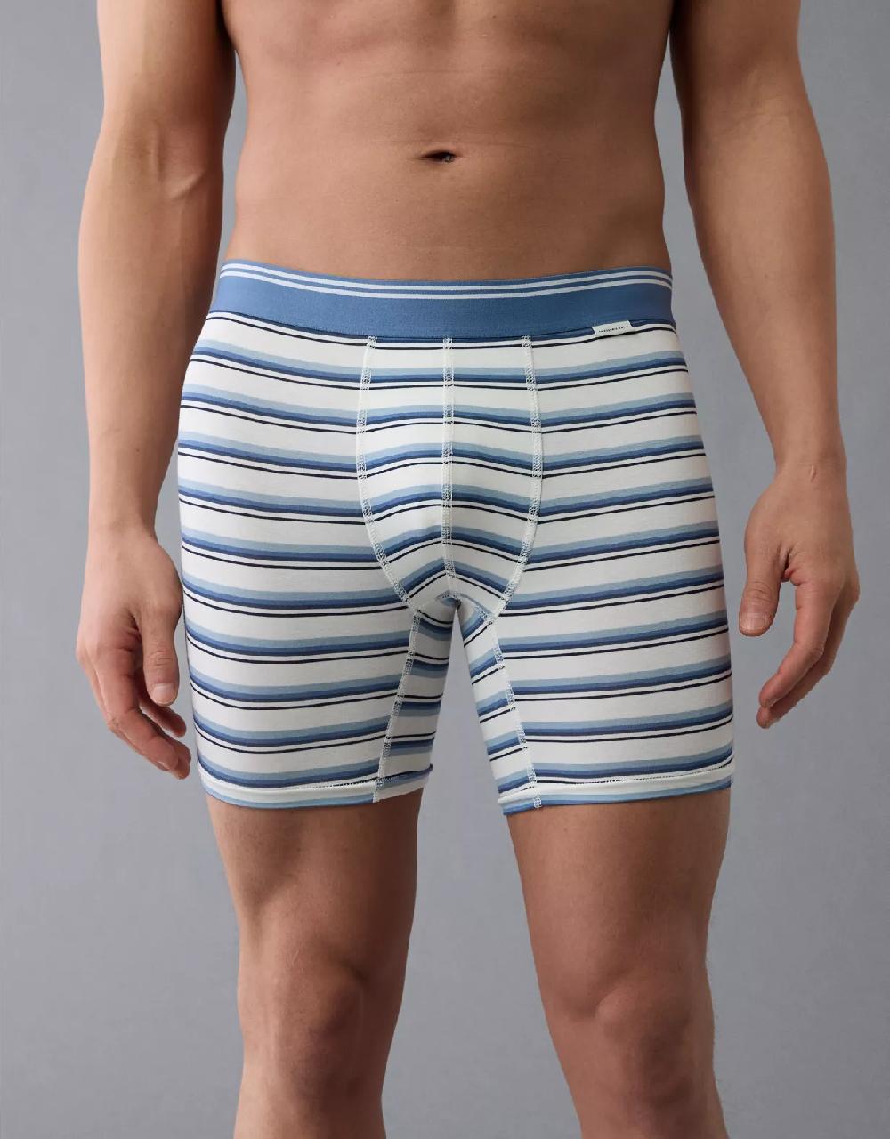aeo AEO Men's Striped 6" Ultra Soft Boxer Brief