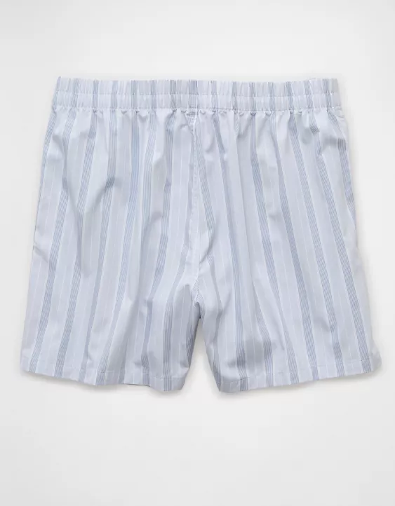 Aeo AEO Men's Striped Poplin Pocket Boxer Short