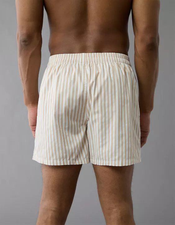 Aeo AEO Men's Striped Poplin Pocket Boxer Short