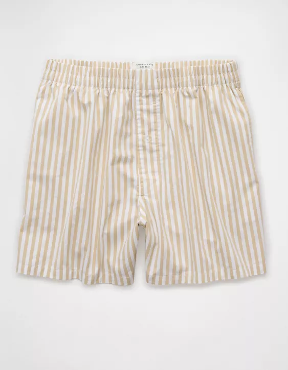Aeo AEO Men's Striped Poplin Pocket Boxer Short