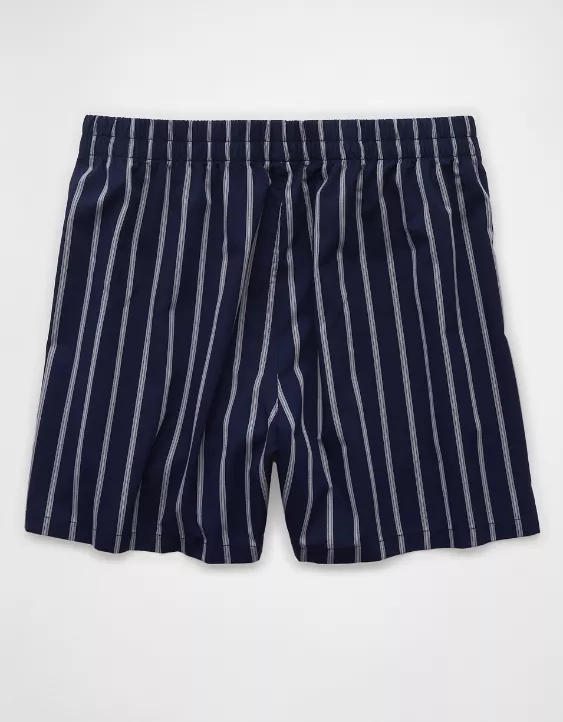 Aeo AEO Men's Striped Poplin Pocket Boxer Short