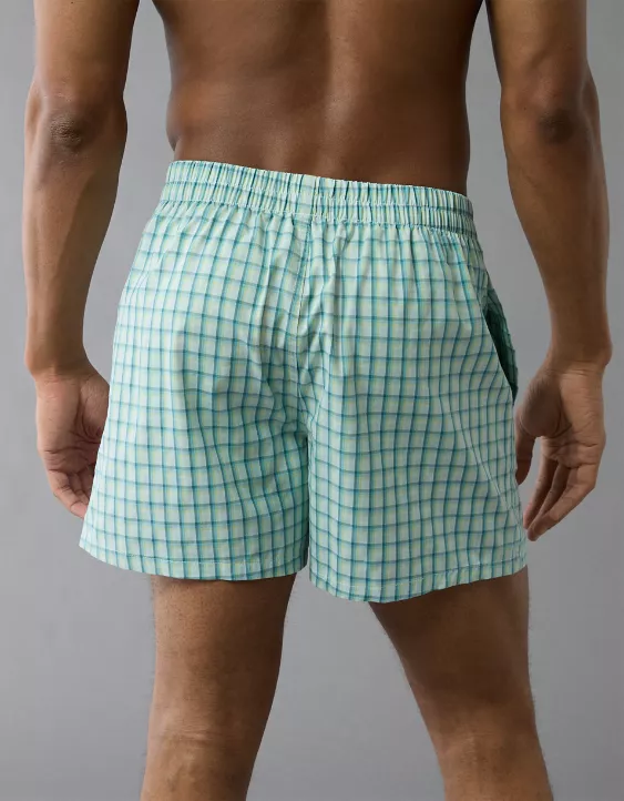 Aeo AEO Men's Striped Poplin Pocket Boxer Short