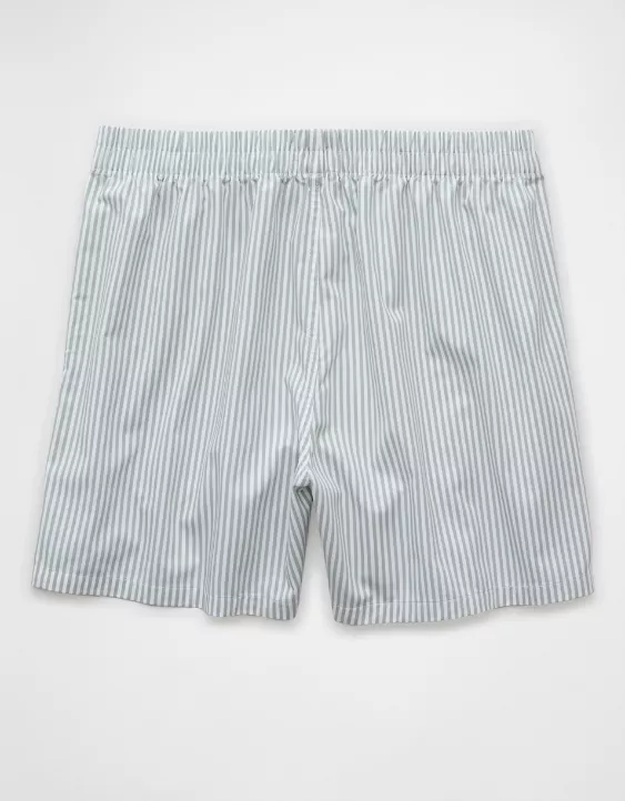 Aeo AEO Men's Striped Poplin Pocket Boxer Short