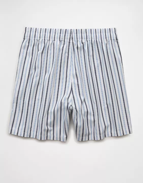 Aeo AEO Men's Striped Poplin Pocket Boxer Short