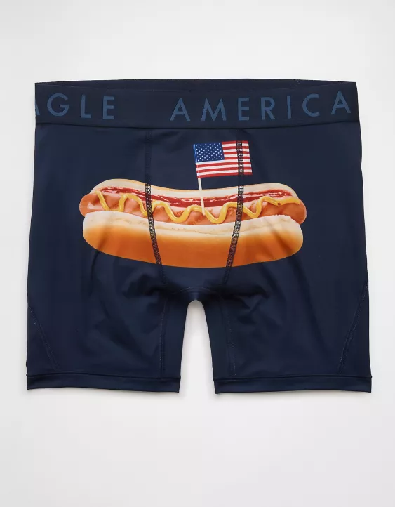 Aeo AEO Men's USA Hot Dog 6" Flex Boxer Brief