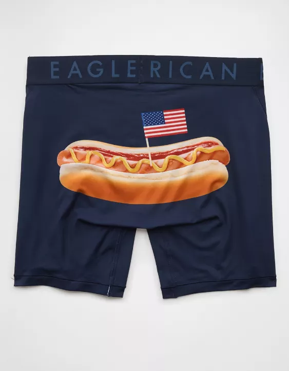 Aeo AEO Men's USA Hot Dog 6" Flex Boxer Brief