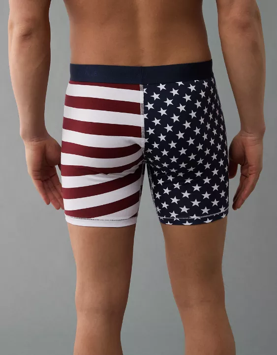 Aeo AEO Men's USA Stars & Stripes 6" Flex Boxer Brief