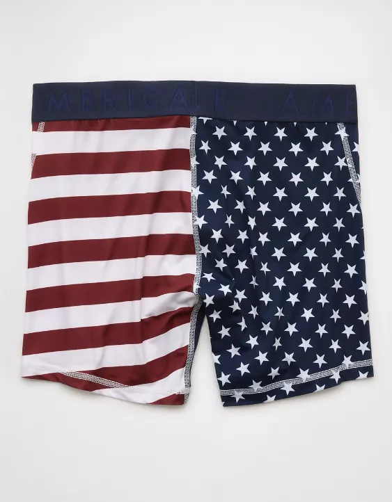 Aeo AEO Men's USA Stars & Stripes 6" Flex Boxer Brief