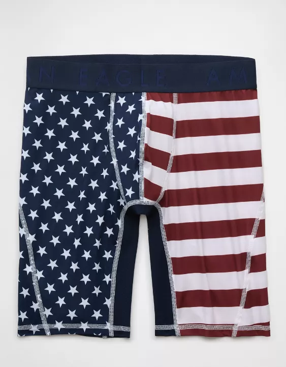 Aeo AEO Men's USA Stars & Stripes 8" Flex Boxer Brief