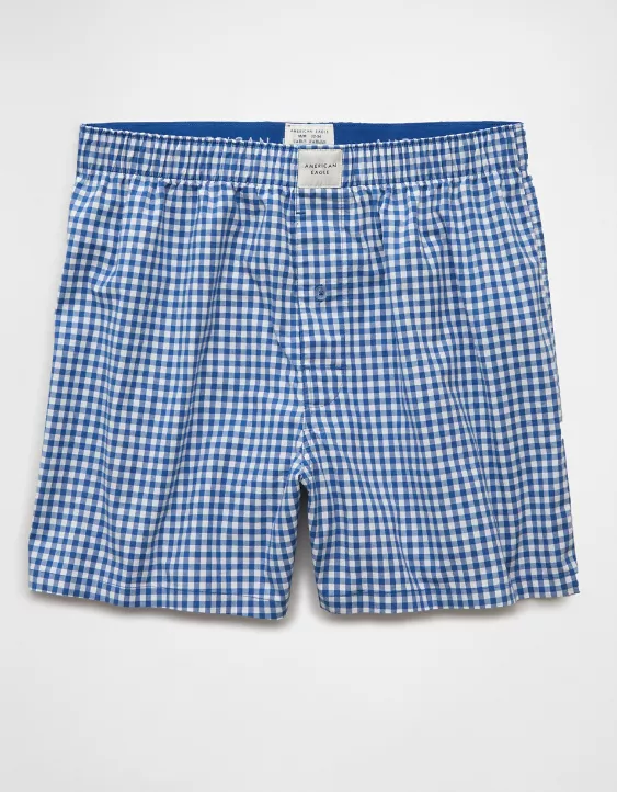Aeo AEO Plaid Stretch Boxer Short