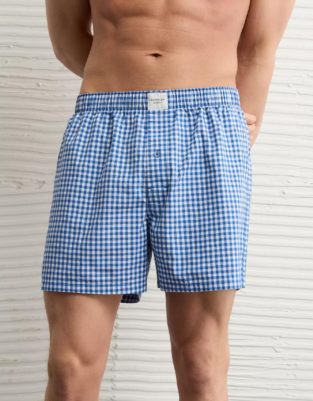 aeo AEO Plaid Stretch Boxer Short