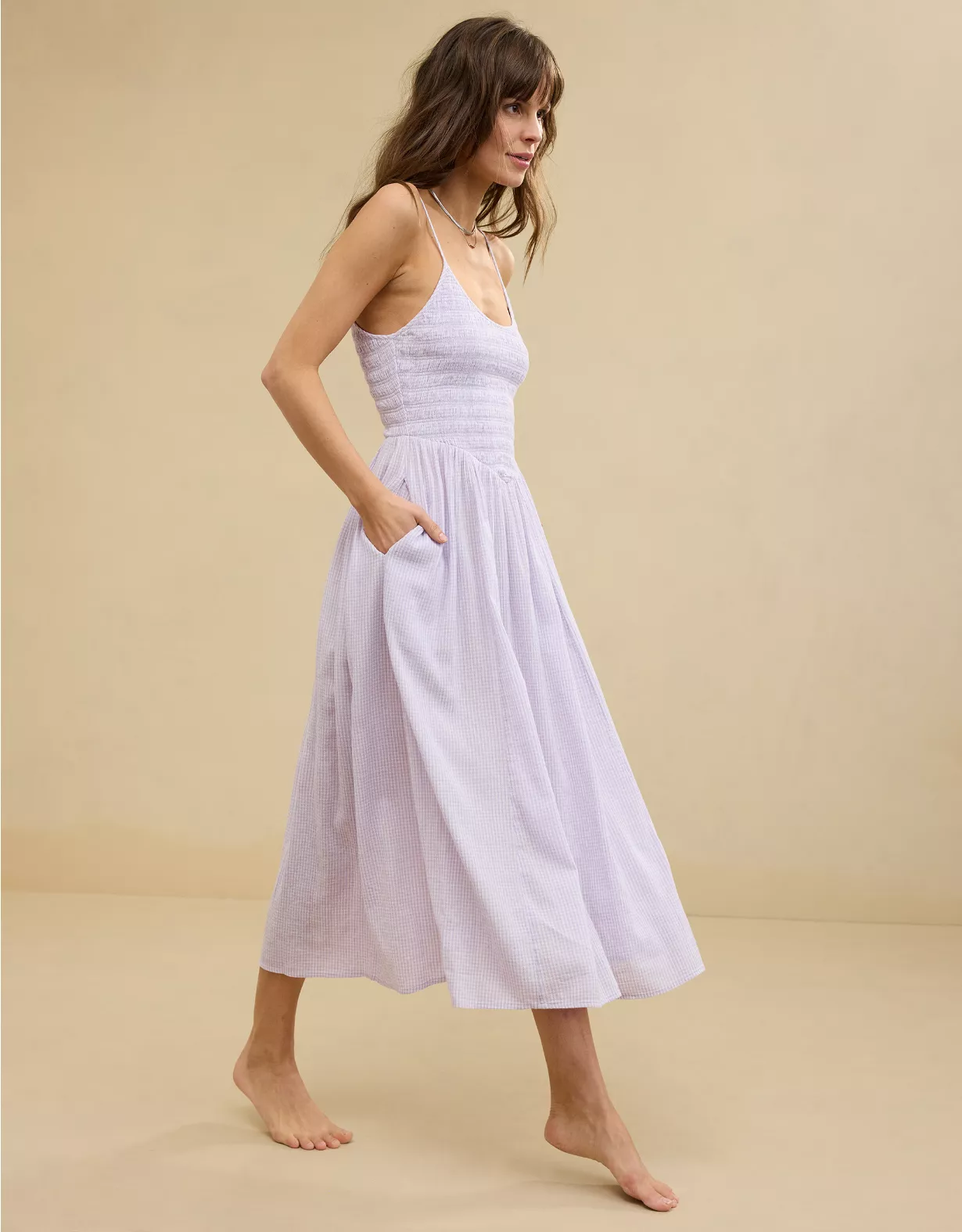 aeo Aerie At The Barre Midi Dress