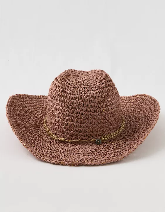 Aeo Aerie Chain Cowboy Hat