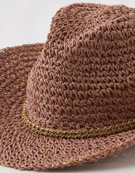 Aeo Aerie Chain Cowboy Hat