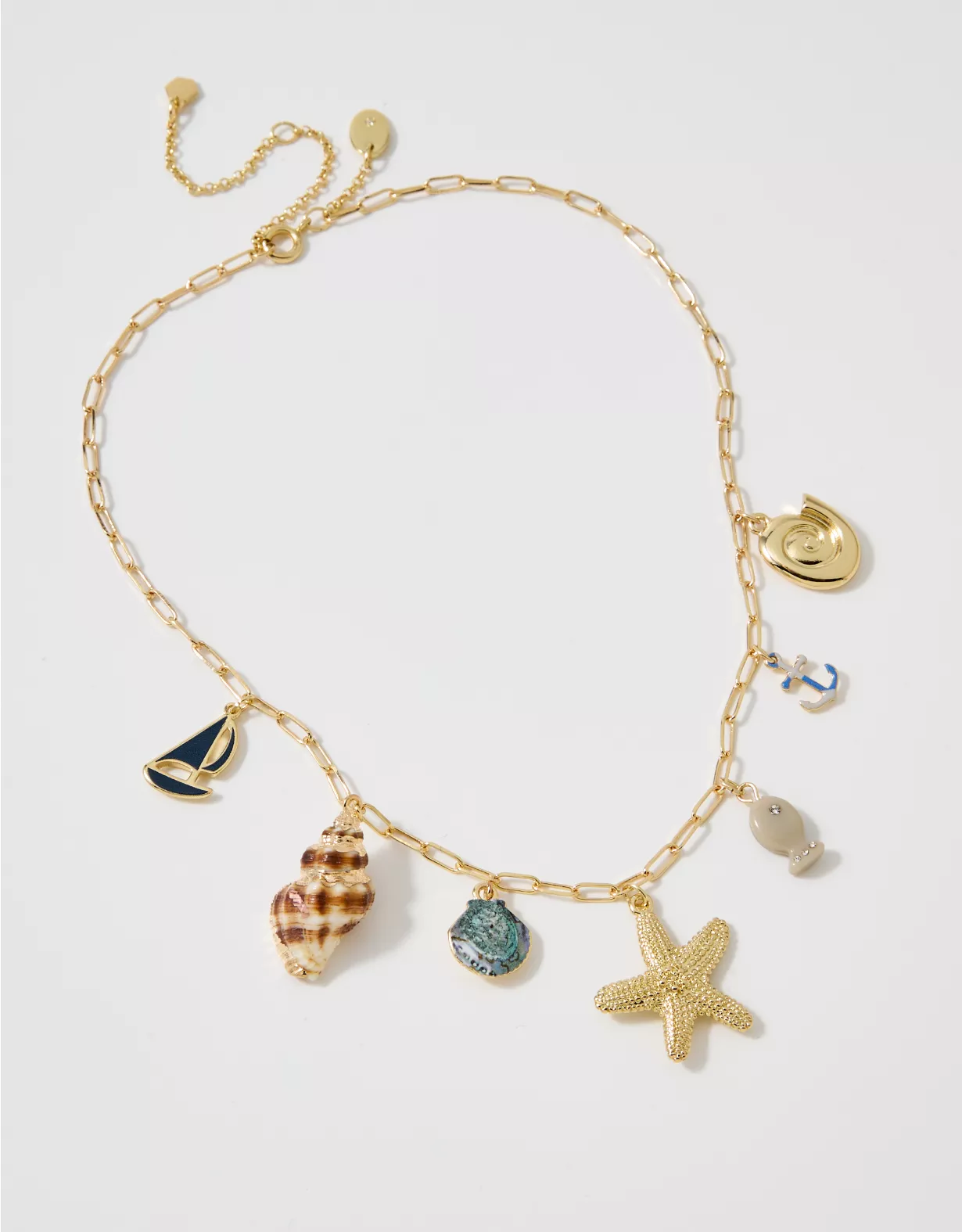 aeo Aerie Chunky Charm Statement Necklace