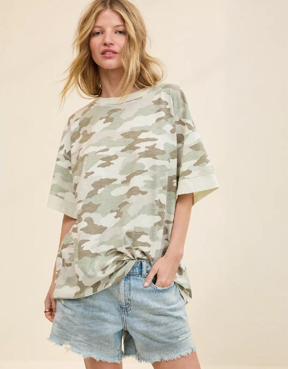 aeo Aerie Crew Oversized Boyfriend T-Shirt