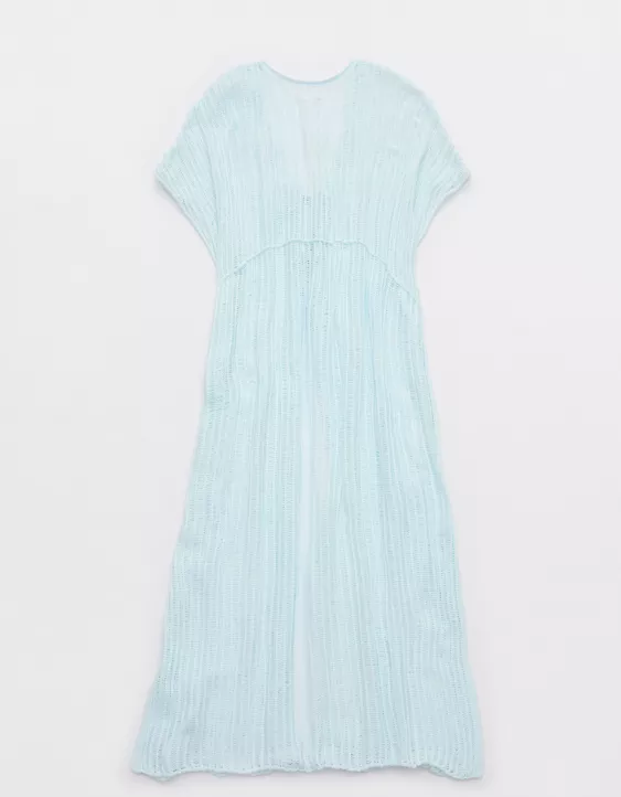 Aeo Aerie Crochet Maxi Cape