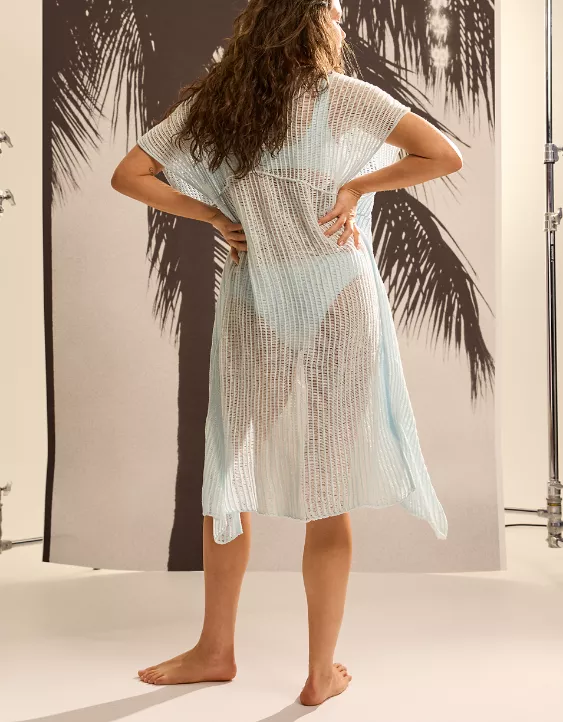 Aeo Aerie Crochet Maxi Cape