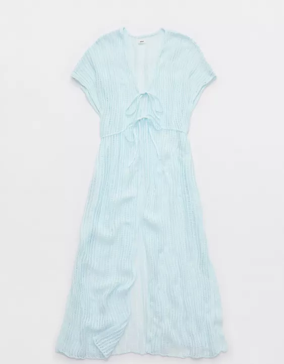 Aeo Aerie Crochet Maxi Cape