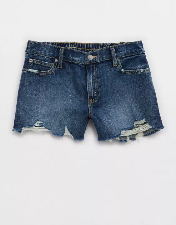 Aeo Aerie Daydream Distressed Denim Short