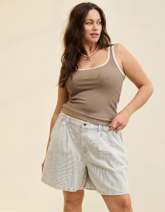 Aeo Aerie Double Scoop Neck Tank Top