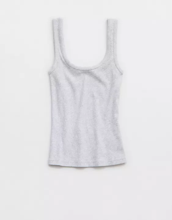 Aeo Aerie Double Scoop Neck Tank Top