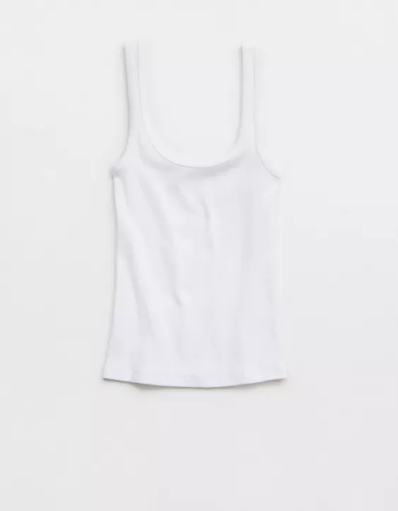 Aeo Aerie Double Scoop Neck Tank Top