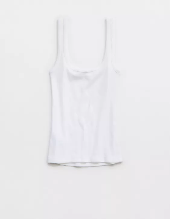 Aeo Aerie Double Scoop Neck Tank Top
