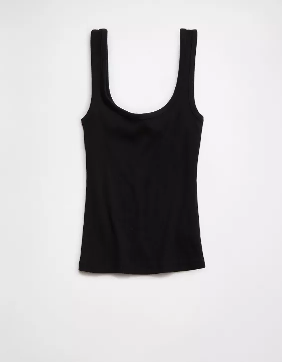 Aeo Aerie Double Scoop Neck Tank Top