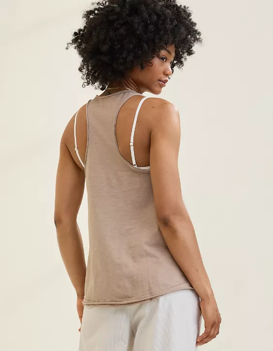 Aeo Aerie Flowy Boyfriend Tank Top